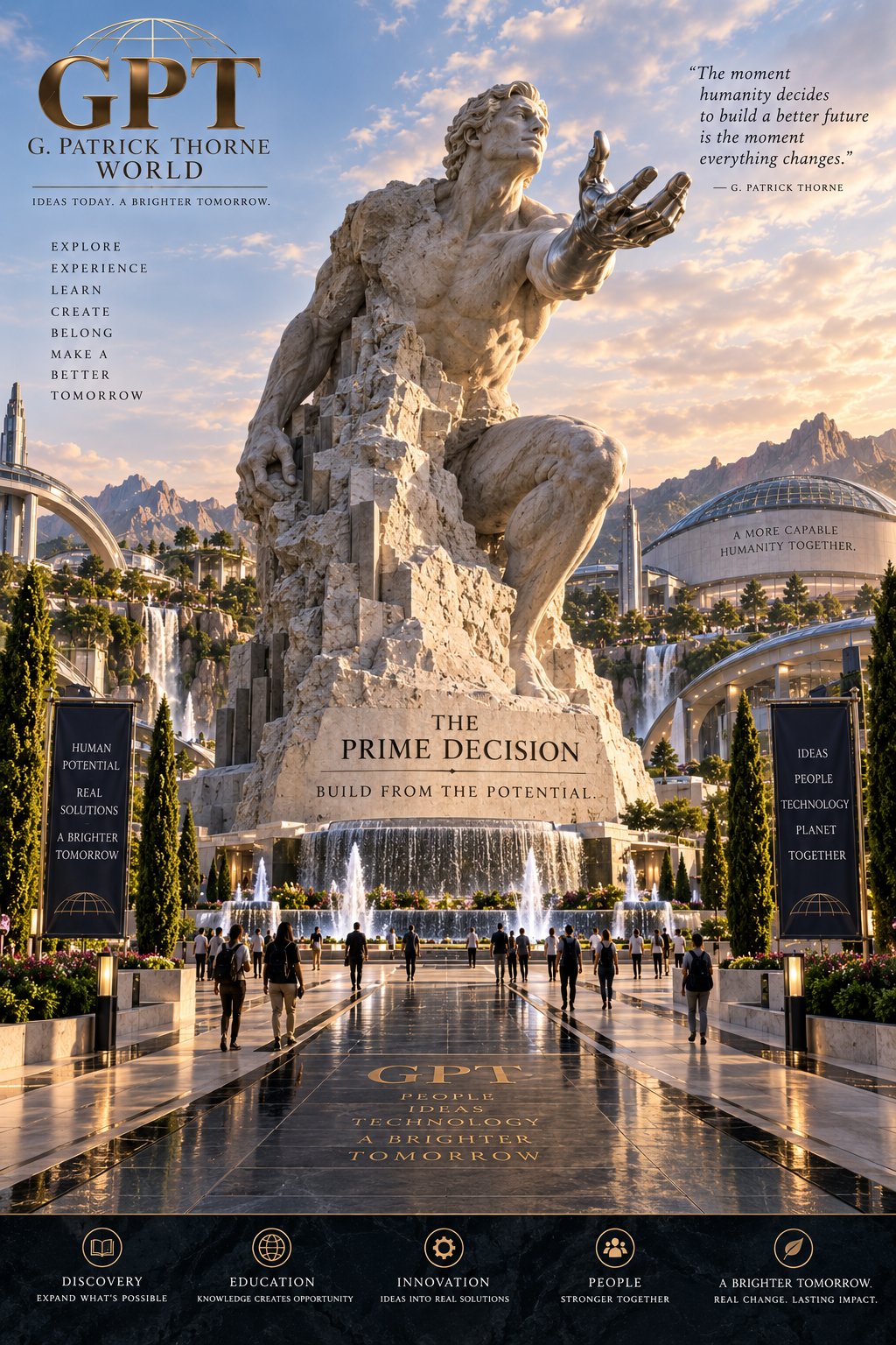 The Prime Decision signature sculpture concept